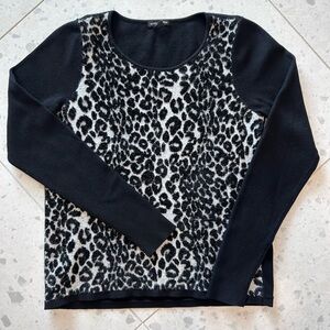 Club Monaco Leopard Print Sweater - Size M